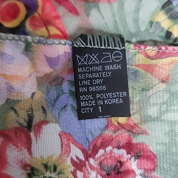 ♥️SCARF  20X59 flower print - Picture 5 of 8